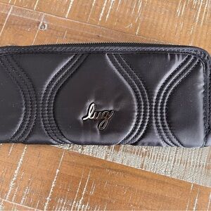 Lug tendu Black Quilted wallet